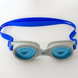 Speedo Adult Unisex Swim Goggles NWT Blue Gray